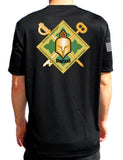 Spartans Short Sleeve Performance Unisex Shirt. This shirt IS approved for PT