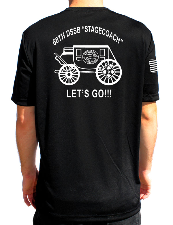 Stagecoach Performance White Design Unisex Shirt. This shirt IS approved for PT