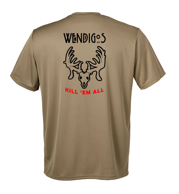 Wendigos Performance Coyote Tan Closed Mesh Unisex Shirt. This shirt is NOT approved for PT