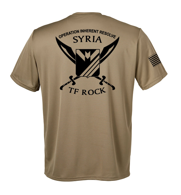 2-136 B Coyote Tan Performance Closed Mesh Unisex Shirt. This shirt is NOT approved for PT