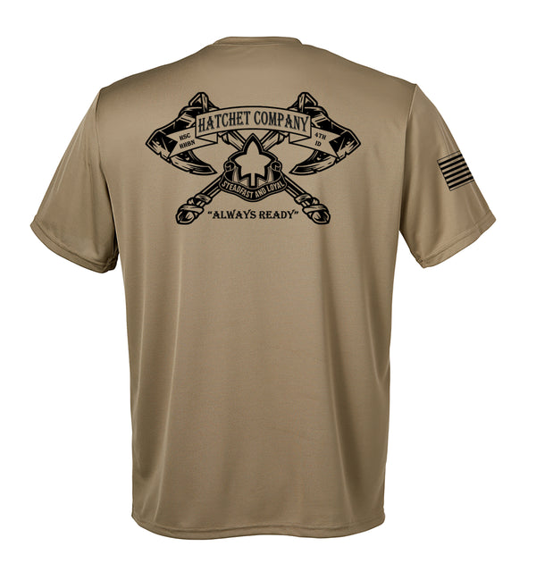 Performance Coyote Tan Closed Mesh Unisex Shirt. This shirt is NOT approved for PT