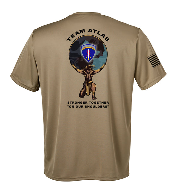 Performance Coyote Tan Closed Mesh Unisex Shirt. This shirt is NOT approved for PT