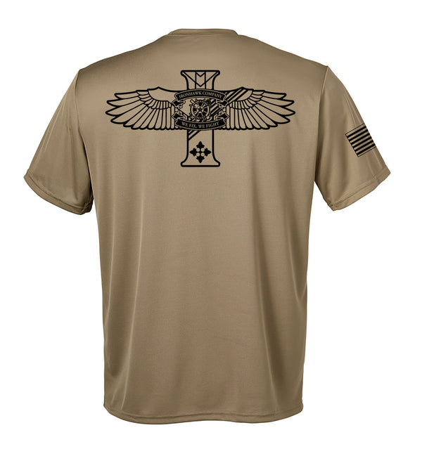 Ironhawk Co Performance Coyote Tan Unisex Shirt. This shirt is NOT approved for PT