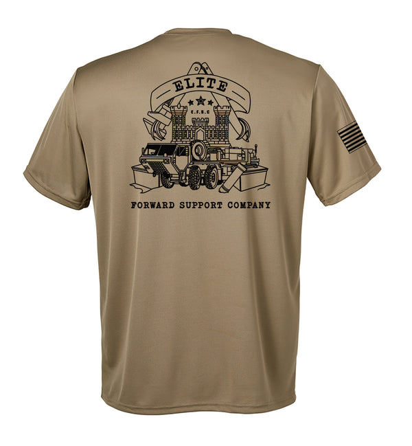 Performance Coyote Tan Closed Mesh Unisex Shirt. This shirt is NOT approved for PT