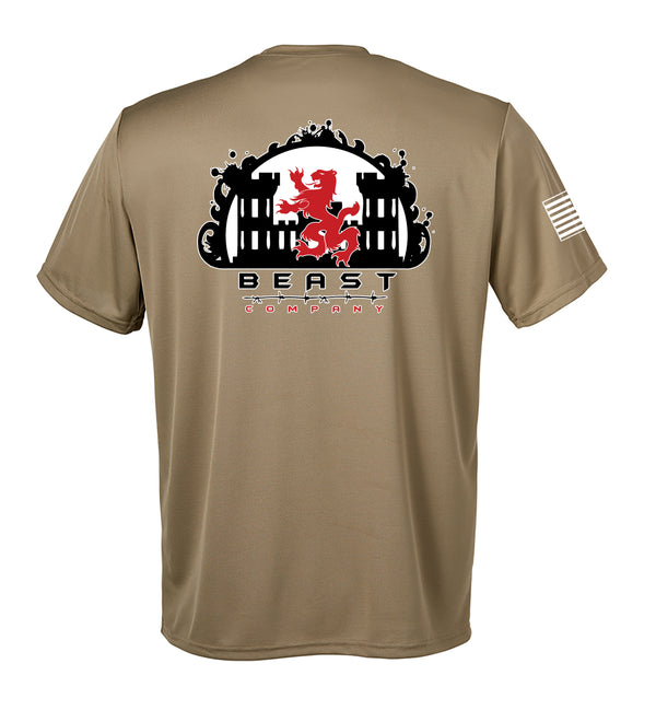 Performance Coyote Tan Closed Mesh Unisex Shirt. This shirt is NOT approved for PT