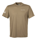 2d MDTF Performance Coyote Tan Closed Mesh Unisex Shirt. This shirt is NOT approved for PT