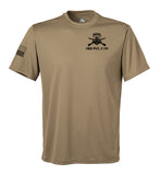 Wendigos Performance Coyote Tan Closed Mesh Unisex Shirt. This shirt is NOT approved for PT