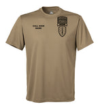 Berserker Coyote Tan Performance Closed Mesh Unisex Shirt. This shirt is NOT approved for PT