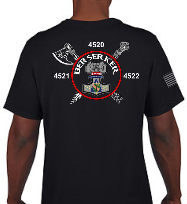 Berserker Unisex Performance Short Sleeve PT Shirt (Feels like Cotton). This shirt IS approved for PT.