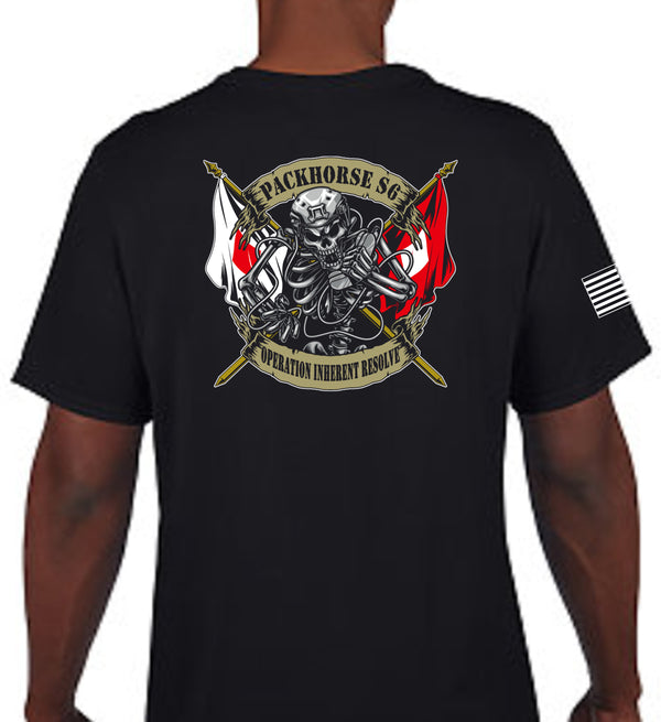 Deployed Unisex Performance (Feels like Cotton) PT Short Sleeve Shirt. This shirt IS approved for PT.