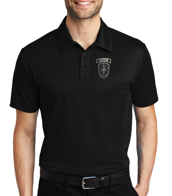 Black on Black Polo Shirt. This shirt is NOT approved for PT.