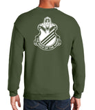 Rock of The Marne - (White Design on Back) Crewneck Unisex Sweatshirt. Comes in Multiple Colors