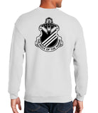 Rock of The Marne - (Black Design on Back) Crewneck Unisex Sweatshirt. Comes in Multiple Colors