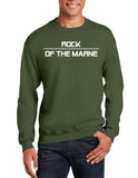 Rock of The Marne - (White Design on Back) Crewneck Unisex Sweatshirt. Comes in Multiple Colors