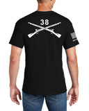 White Front Crest Unisex Short Sleeve Shirt. Comes in Multiple Colors. Not Approved for PT