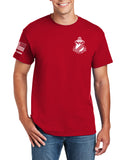 White Front Crest Unisex Short Sleeve Shirt. Comes in Multiple Colors. Not Approved for PT