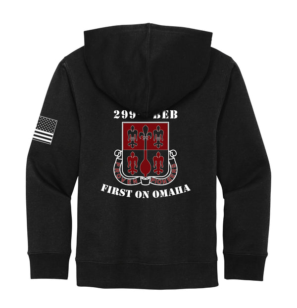 Youth Unisex Black Hoodie Sweatshirt (Color Design).