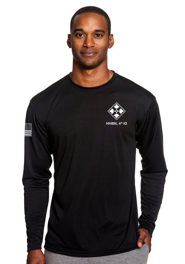 Performance Unisex Black Long Sleeve PT Shirt