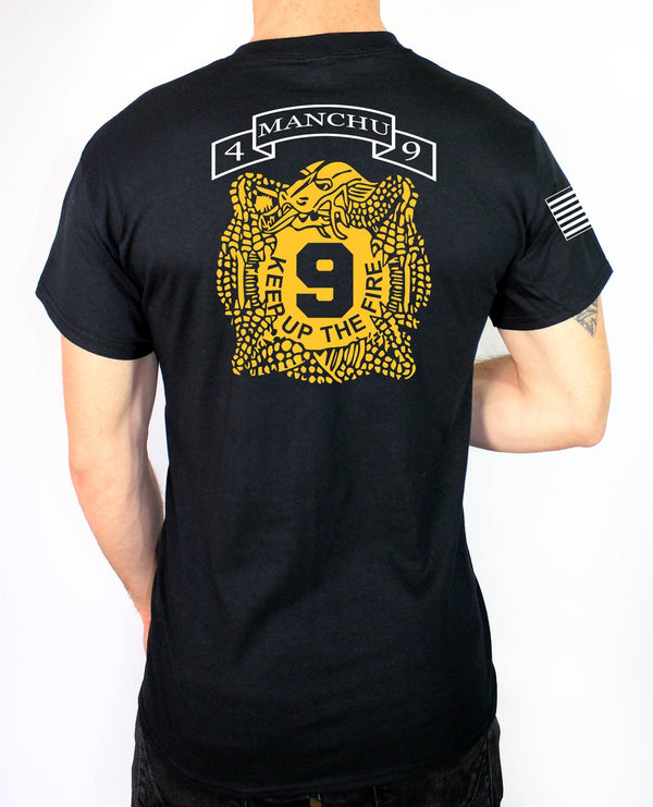 Black 50-50 Cotton Poly Blend PT Unisex Shirt