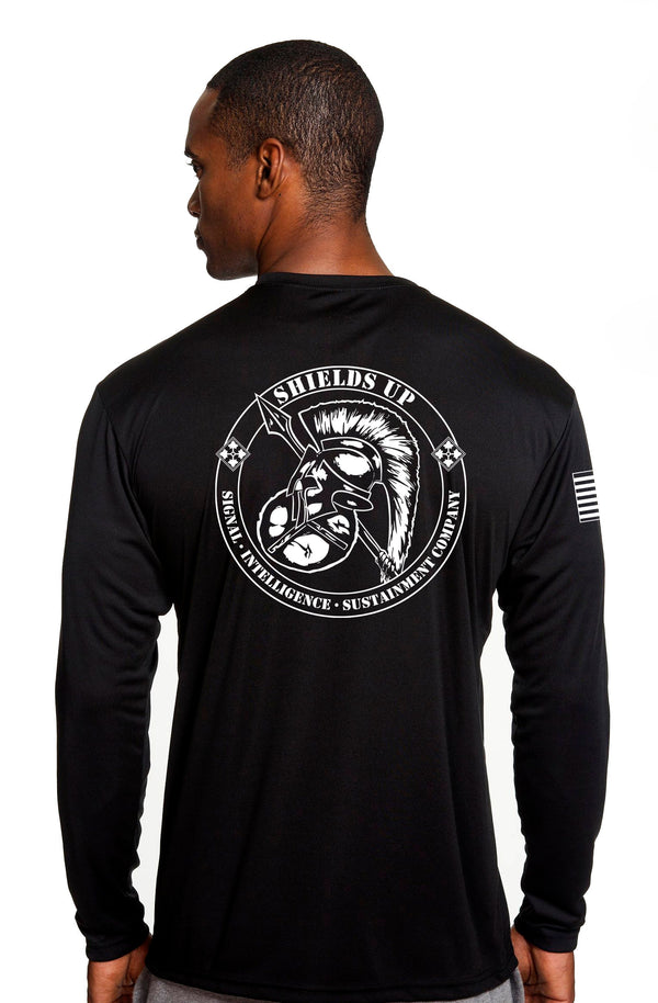 Performance Unisex Black Long Sleeve PT Shirt. This shirt is approved for PT *FREE Liaison Pick up only***No Free Shipping**