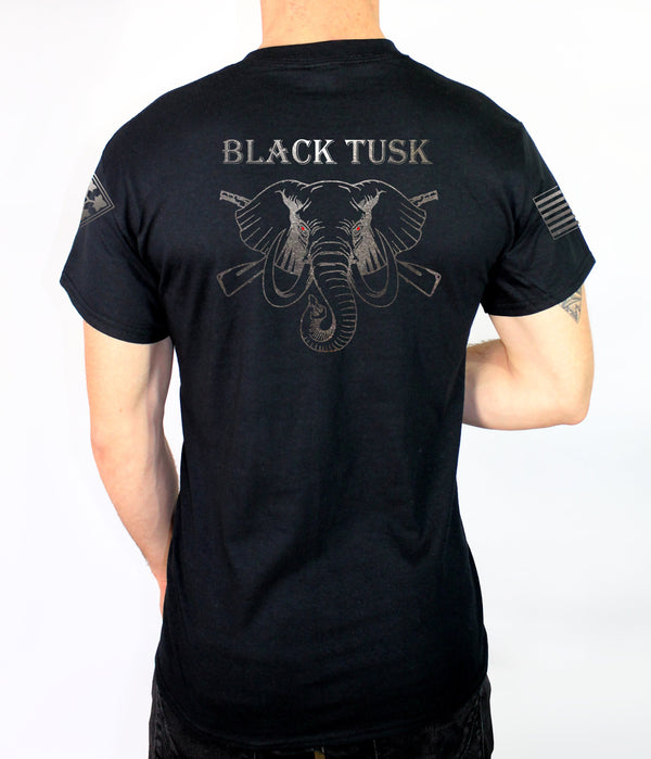 Black Tusk Black on Black Unisex Black Shirt. This shirt is NOT approved for PT *FREE Liaison Pick-up for orders being sent to Base only*