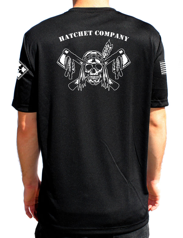 Hatchet Company Black Performance PT Unisex Shirt. This shirt is approved for PT**FREE Liaison pick up to base only*