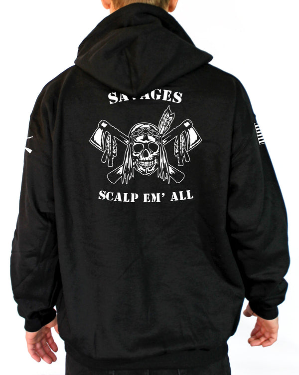 Savages Black Unisex Unit Hoodie Sweatshirt. NOT approved for PT.*Free Liaison Pick-up only- NO Free Shipping*