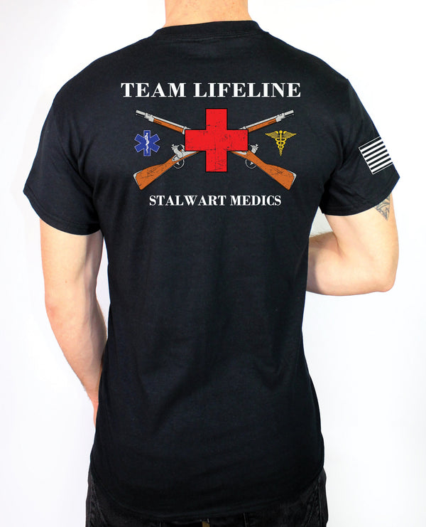 Black Team Lifeline Unisex Shirt. This shirt is NOT approved for PT *FREE Liaison Pick-up only** No Free Shipping**