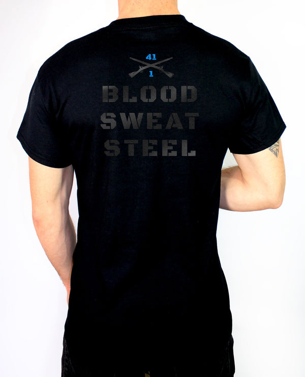 Blood, Sweat and Steel PT Black T-Shirt. This shirt is Approved for PT *Free Liaison Pick-up only- NO Free Shipping*