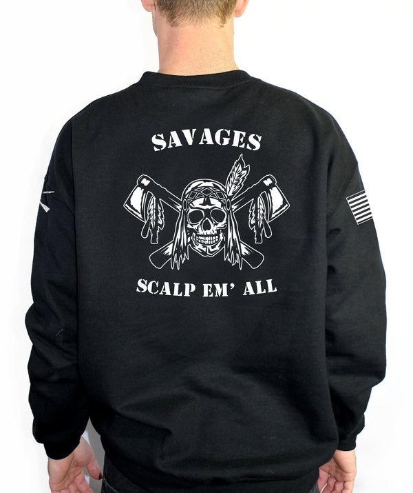 Savages Black Unisex Sweatshirt. This is NOT approved for PT. *Free Liaison Pick-up only- NO Free Shipping*