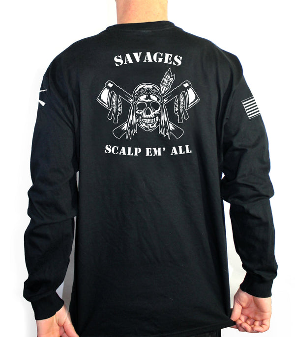 Savages Black Long Sleeve Unisex T-Shirt. This is NOT approved for PT. *Free Liaison Pick-up only- NO Free Shipping*