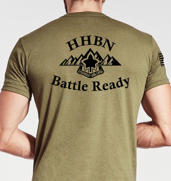 Battle Ready Coyote Tan Unisex T-Shirt Black Design. This shirt is NOT approved for PT *FREE Liaison Pick up only***No Free Shipping**