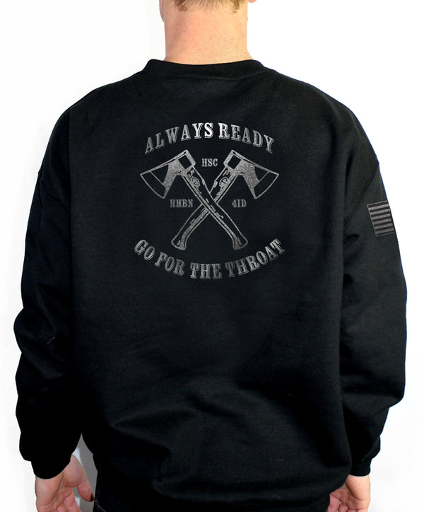 Black on Black HSC Unisex PT Sweatshirt. This shirt is approved for PT *Free Liaison Pick up only***No Free Shipping**