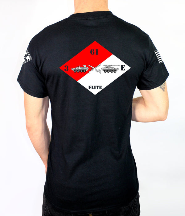 Elite Unisex Black PT Shirt. This shirt is approved for PT *FREE Liaison Pick-up for orders being sent to Base only*