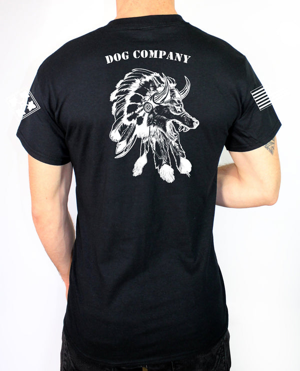 Dog Company Unisex Black PT Shirt. This shirt is approved for PT **FREE Liaison pick up to base only*