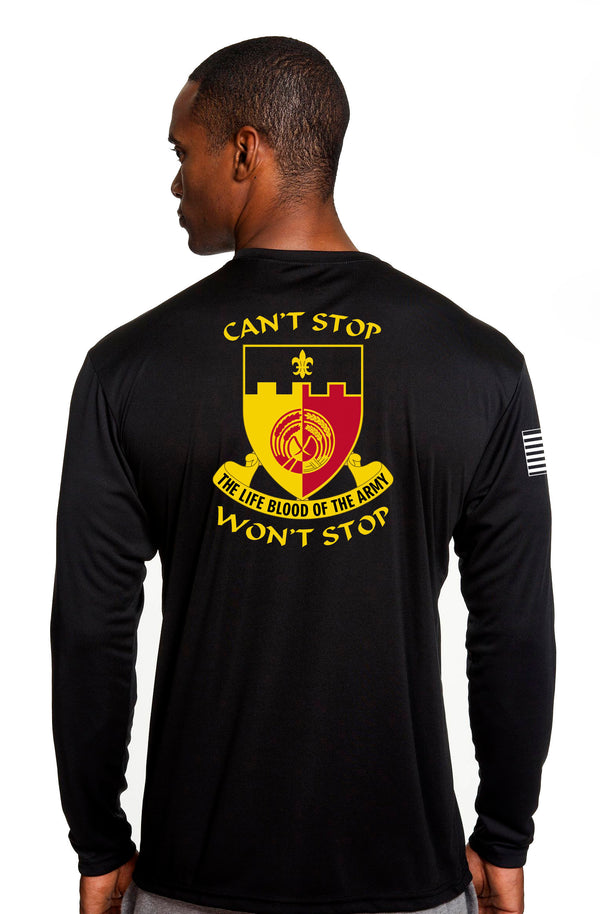 Black Long Sleeve Performance PT Unisex Shirt. This shirt is approved for PT **Free Shipping for Liaison Pick-up orders only**