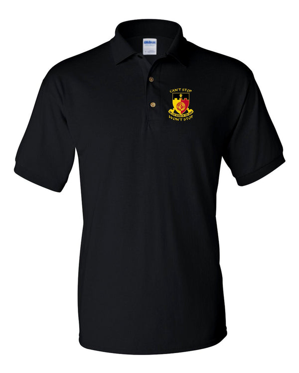 Black Polo Shirt. This Shirt is NOT approved for PT. **Free Shipping means for Liaison pick up to base only**