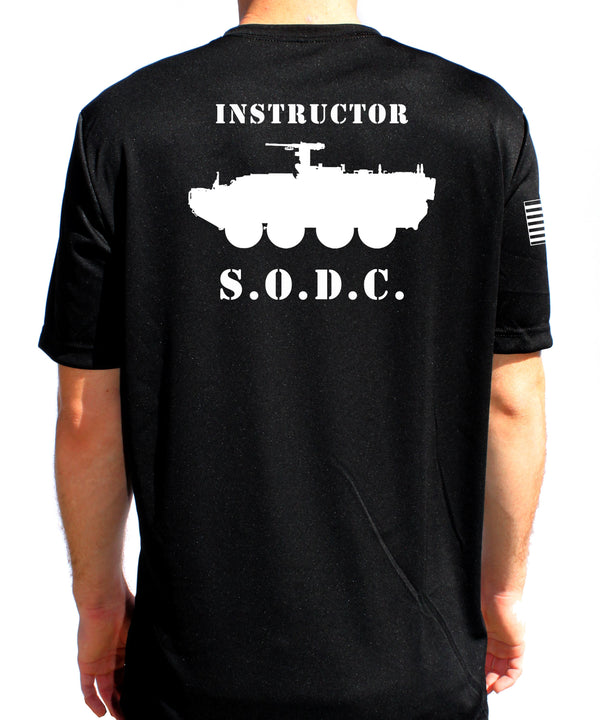 S.O.D.C. Instructor Black Performance PT Unisex Shirt. This shirt is Not approved for PT *Free Liaison Pick-up only** NO Free Shipping***
