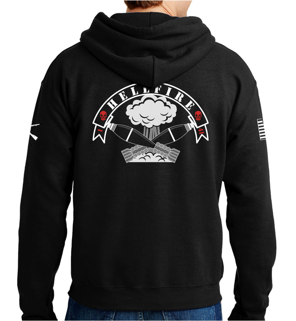 Mortars Black Unisex Hoodie Sweatshirt. This is NOT approved for PT.*Free Liaison Pick-up only- No Free Shipping*