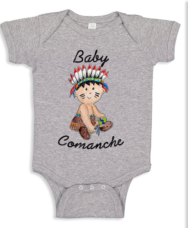 Comanche Baby Bodysuit in Multiple Colors.  **Free Shipping for Orders Sent with Liaison to base only**