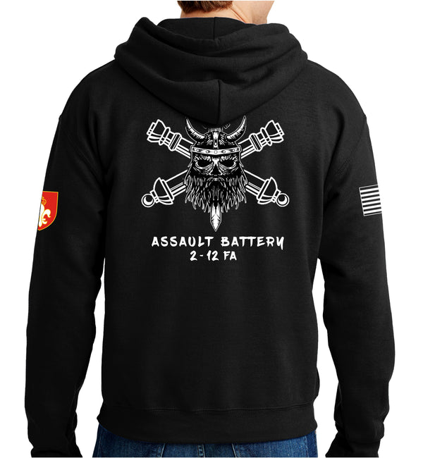 Assault Black Unisex Unit Hoodie Sweatshirt. This is NOT approved for PT.*Free Shipping for Liaison Pick-up orders only*