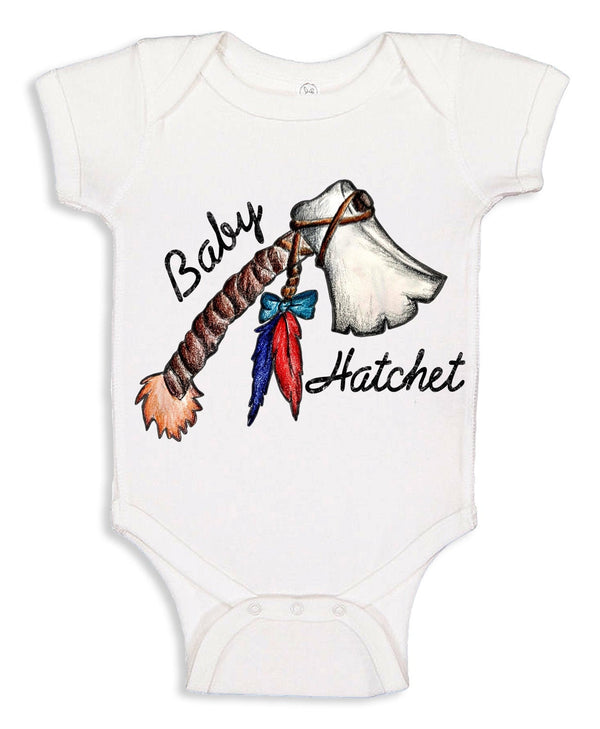 Hatchet Baby Bodysuit in Multiple Colors.  **Free Shipping for Orders Sent with Liaison to base only**