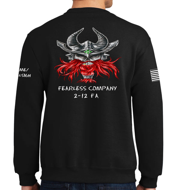 Fearless Company Black Unisex PT Sweatshirt. This IS approved for PT. *Free Shipping for Liaison Pick-up orders only*