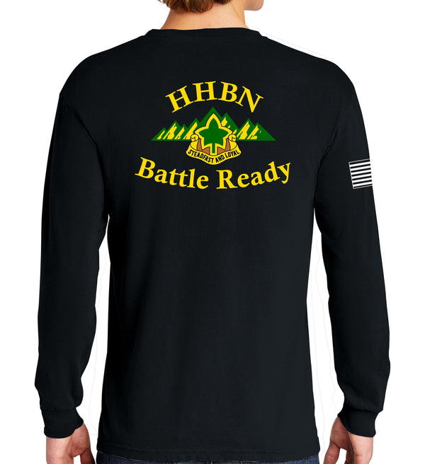 Battle Ready Unisex Black Long Sleeve PT Shirt. This shirt is approved for PT *FREE Liaison Pick up only***No Free Shipping**