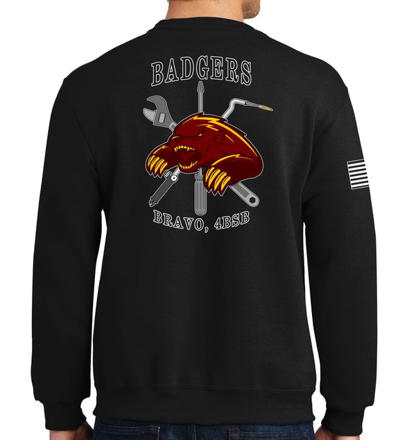 Badgers Unisex Sweatshirt. This sweatshirt is approved for PT. **Free Shipping means for Liaison pick up to base only**