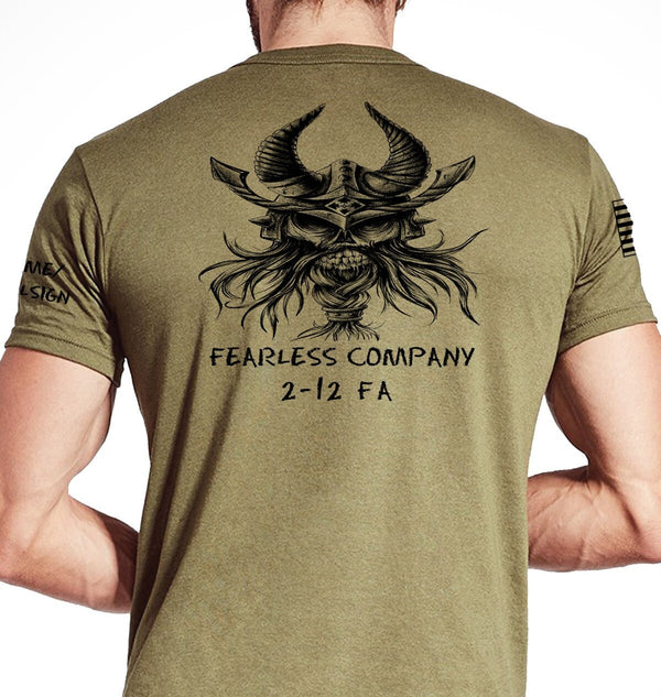 Fearless Company Coyote Tan 2-12 FA - Black Design. This is NOT Approved for PT. ***Free Shipping for orders sent to base only***